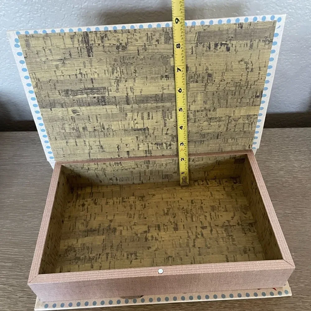 Vintage Christmas Snowman Hidden Storage Book Box
